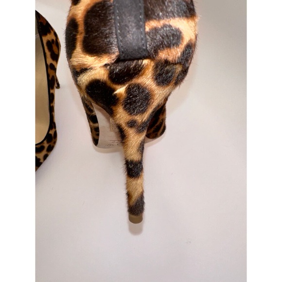 J. Crew Collection Ponyhair Hazelnut Leopard Elsie Heels Pumps Size 7 $395 Italy - Picture 16 of 16